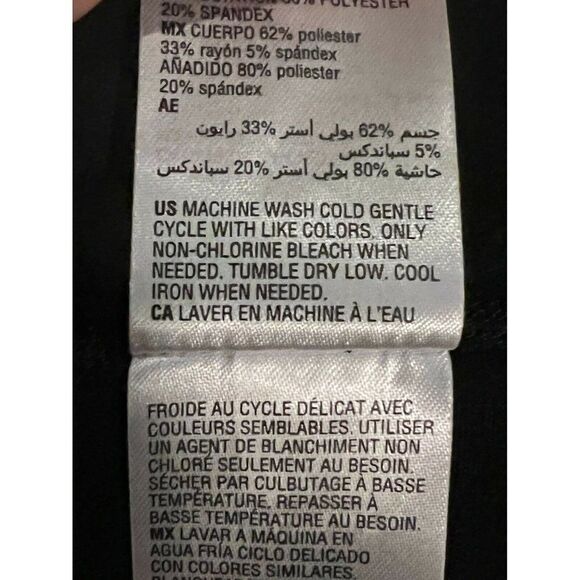 ID Ideology Black Active Mesh Back T-Shirt Women's Extra Small NWT - Picture 9 of 11